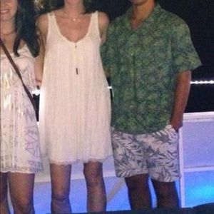 Free People Size Small Sleeveless Lace White Dress